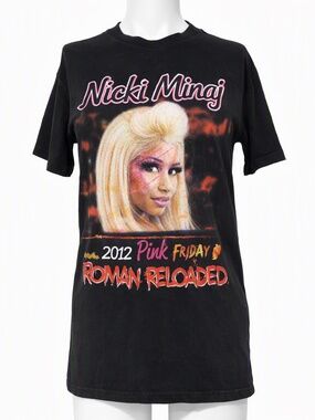 Nicki Minaj 2012 Pink Friday Roman Reloaded Tour Merch T Shirt Size S